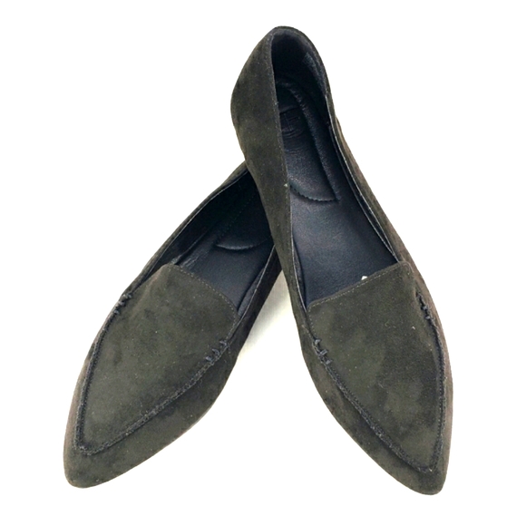 JustFab NEW! Campbell, Black Faux-suede, Slip On Loafer Women's Size 7M - Picture 6 of 13